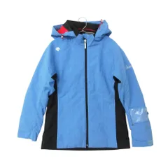 DESCENTE デサント ナイロンジャケット スキーウェア 中綿 パテッド ブルゾン フーデッド アウター ライトブルー M メンズ 【中古】
