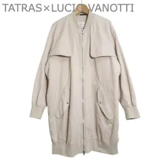美品 タトラス×ルーチョバノッティ TATRAS×LUCIO VANOTTI ブルゾン コート ジャケット フルジップ ロング丈 ベージュ サイズ3 レディースのサムネイル