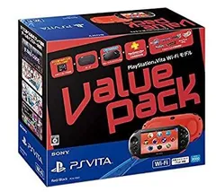 【中古】「非常に良い」PlayStation Vita Value Pack Wi-Fiモデル レッド/ブラック（メーカー生産終了）