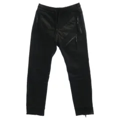 DIESEL ディーゼル STESSEL ハイブリッド 異素材切替 裾ジップ スウェットパンツ ブラック系 S【中古】