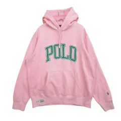 POLO RALPH LAUREN ポロ・ラルフローレン パーカー フーディ スウェット プルオーバー 裏起毛 ロゴ ピンク L メンズ 【中古】