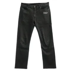 Stella McCartney ステラマッカートニー ロゴプリント ブラックデニムパンツ ブラック系 XL【中古】のサムネイル