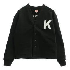 KENZO ケンゾー FE55SW1894ME Elephant embroidered cardigan エレファント ロゴ スウェット カーディガン ブラック系 L【中古】のサムネイル