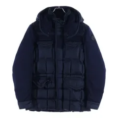 MONCLER (モンクレール) JACOB GIUBBOTTO D20914139585 53227 ロゴワッペン 切り替えダウンジャケット ネイビーのサムネイル