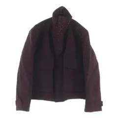 GUCCI (グッチ) GGファブリック キャンバス ラインストーン 中綿 ジップアップ ジャケット バーガンディ 852739のサムネイル