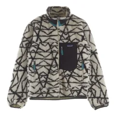 PATAGONIA (パタゴニア) 16AW クラシック レトロX 総柄 ボアフリース ジャケット ホワイト/ブラウン STY23056FA16のサムネイル