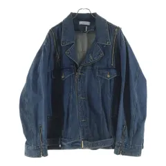 FACETASM (ファセッタズム) 18SS BIG DENIM RADING JACKET オーバーサイズ デニムライディング ジャケット RB-JK-M09 インディゴのサムネイル