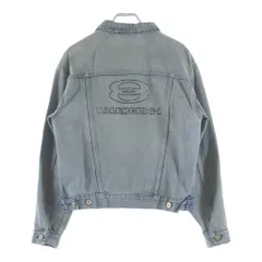 BALENCIAGA (バレンシアガ) Back Logo Denim Jacket 767998 TDW14 バックロゴ デニムジャケット ブルー レディースのサムネイル