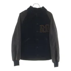 RRL (ダブルアールエル) 袖レザー切り替え コーデュロイジャケット アウター ネイビー/ブラウンのサムネイル