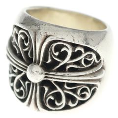 CHROME HEARTS (クロムハーツ) クロスパッチレザーバンダナ巻き