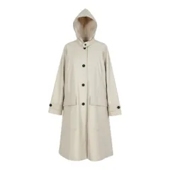 Ee19【未使用タグ付】 JIL SANDER NAVY ジルサンダー ネイビー フーデットコート ロングコート サイズ36 アイボリー レディース 女性服u02tのサムネイル
