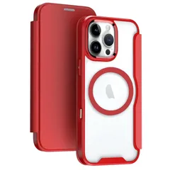 【新品】 YUYIB スマホケース 対応 iPhone 16 Pro Max ケース 手帳型 MagSafe対応 背面 クリア 透明 高級なPUレザー+PCパネル+TPUバンパー マグネット開閉 衝撃吸収 軽量薄型 ブランド スマホケース アイフォン16プロマ