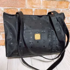 (美品) MCM(エムシーエム)トートバッグ PVC ブラックのサムネイル