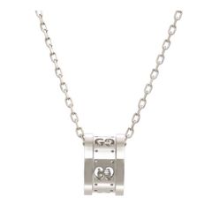 GUCCI☆アイコンペンダントトップ K18WG（ホワイトゴールド)美品