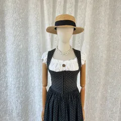 オーストリア製 ディアンドル　小花柄 チロルワンピース ロングワンピース ヨーロッパ古着 ヴィンテージドレス