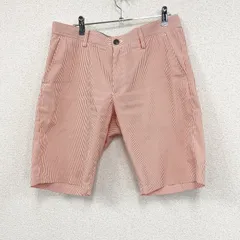 CALLAWAY　キャロウェイ　ハーフパンツ/ショートパンツ　ストライプ柄　オレンジ　古着【値引き交渉OK！】のサムネイル