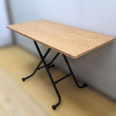 RUSO 美品 送料込 ダイニングテーブル 収納棚付き 120×70×65 cm - メルカリ
