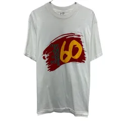 90s USA製 Hanes 半袖 ロゴTシャツ XL ホワイト ヘインズ プルオーバー 90年代 クルーネック ビックプリント カットソー 夏物 a805-6107のサムネイル