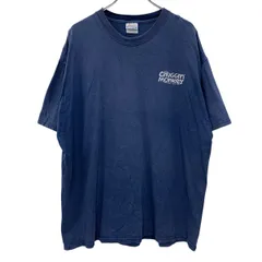 ～00s Hanes 半袖 プリントTシャツ 2XL ネイビー ヘインズ プルオーバー バックプリント ～00年代 カットソー 夏物 a805-6159のサムネイル
