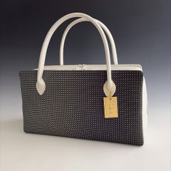 新品未使用品 京都 西陣織 弥栄織物 正絹帯地使用 利休バッグ 26059