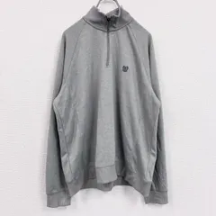CHAPS　チャップス　ハーフジッップスウェット/トレーナー　灰色　グレー　XLサイズ　古着【値引き交渉OK！】