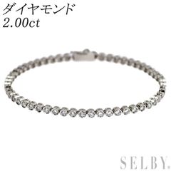 未使用□K18WG□ダイヤモンド テニスネックレス 2ct，11.6g - メルカリ