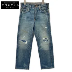RRL　ダブルアールエル　【美品/国内正規】782943819001 VINTAGE 5 POCKET Fullerton ダメージ加工 シンチバック ボタンフライ デニムパンツ　W29のサムネイル