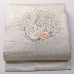 夏帯 名古屋帯 絽 正絹 美品 丸紋 五三桐 - メルカリ