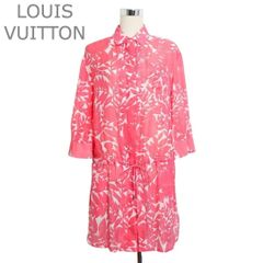 Louis Vuitton さわやかブルー×白のストライプシャツワンピース 38