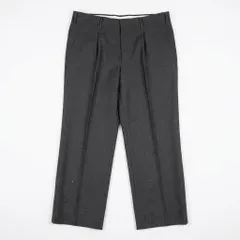 スラックス 2タック ダークグレー メンズ ボトムス