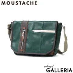 ムスタッシュ ショルダーバッグ メンズ MOUSTACHE バッグ ブランド ショルダー 斜めがけ かっこいい 軽量 シンプル カジュアル おしゃれ Sサイズ コンパクト 横型 フラップ B5 YVQ YVQ-5949 GREENのサムネイル