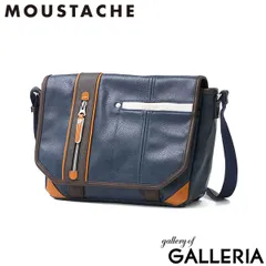 ムスタッシュ ショルダーバッグ メンズ MOUSTACHE バッグ ブランド ショルダー 斜めがけ かっこいい 軽量 シンプル カジュアル おしゃれ Sサイズ コンパクト 横型 フラップ B5 YVQ YVQ-5949 NAVYのサムネイル