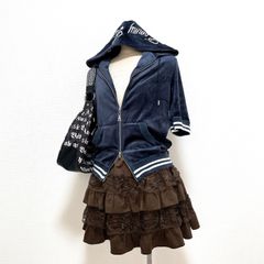 TRALALA 平成ギャル ドット 半袖パーカー y2k姫ギャル平成女児 リボン