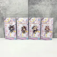 ウマ娘プリティーダービー 第3弾 一番くじ F賞 ハロウィン.ver.ライスシャワー 和服ver.シンボリルドルフ 和服ver.ゴールドシチー ハロウィン.ver.スーパークリーク アクリルマスコット ４点セットのサムネイル