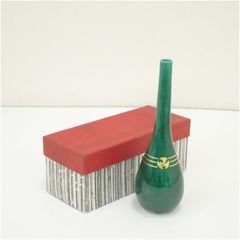 花入 花瓶 備前焼 陶印「力 刀」 / 骨董 古道具 茶道具 木村陶峰