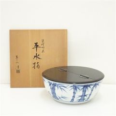 Ｔ３１８　茶碗　『七仙寿』『上山善峰 造』　共箱　抹茶碗　茶道具 京焼 上山善峰造 淡々斎好七仙寿茶碗（共箱） 茶道 抹茶 おしゃれ 抹茶