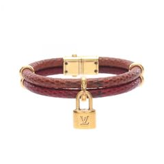 LOUIS VUITTON LVパドロック ブレスレット カーフレザー - メルカリ