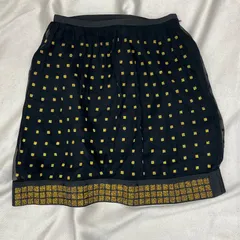 Sacai  サカイ　スカート　Mサイズ　ブラック　黒　ゴールド　ラメ入り　レディース　日本製のサムネイル