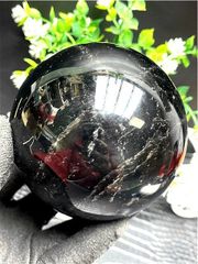 AAA級【魔除け】天然モリオン黒水晶丸玉B88C1/117C04D - メルカリ