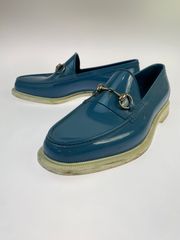 OK yes様専用GUCCI ホースビット ローファー ラバー ネイビー - メルカリ