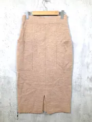 B:MING by BEAMS ビーミング バイ ビームス 93-27-0431-213 ウール混 ニット ロング スカート sizeS/ベージュ ◇■レディース