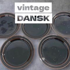 DANSK Brown Mist 中皿 丸皿 ラウンドプレート 4枚セット DANSK Brown Mist 中皿 丸皿 ラウンドプレート 4枚セット - メルカリ