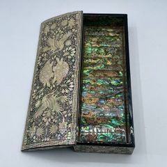 韓国漆器 螺鈿細工 小物入れ 筆入れ ジュエリーケース - メルカリ