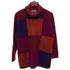 【中古】　ICEBERG　セーター　90s vintage　90年代　OLD　長袖　ニット　トップス　ハイネック　キャラクター　ルーニーテューンズ　マックスバニー　刺しゅう　イタリア製　古着　/1156のサムネイル