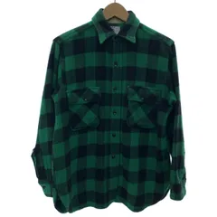 【中古】　PILGRIM　ウールシャツ　50s-60s vintage　50-60年代　OLD　長袖　トップス　レギュラーカラー　胸ポケット　USA製　古着　/1592のサムネイル
