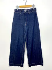 AZUL BY MOUSSY アズールバイマウジー 250FAS11-108K DARTS DENIM WIDE パンツ sizeL/紺 ■■レディース
