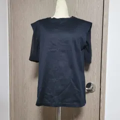 サンドロ ブラック 袖シースルー ブラウス風 Tシャツのサムネイル