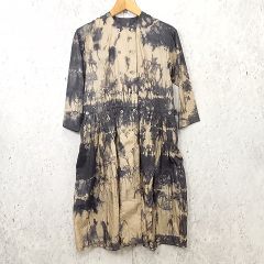 古い奉納旗の柿渋染カシュクールワンピース/コートM〜L - メルカリ