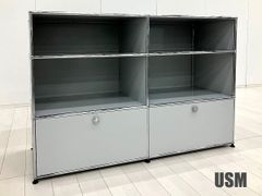 中古 USMハラー｜キャビネット テレビボード 2列2段 ピュアホワイト