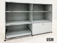 未使用品□USM/ハラーシステム□オープンシェルフ 1列4段 白 収納